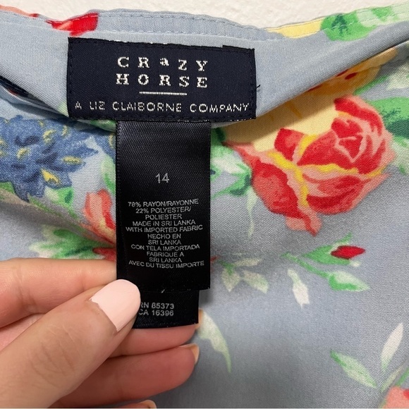 VINTAGE Crazy Horse Floral Prairie Midi Skirt. Size 14 - Picture 3 of 7